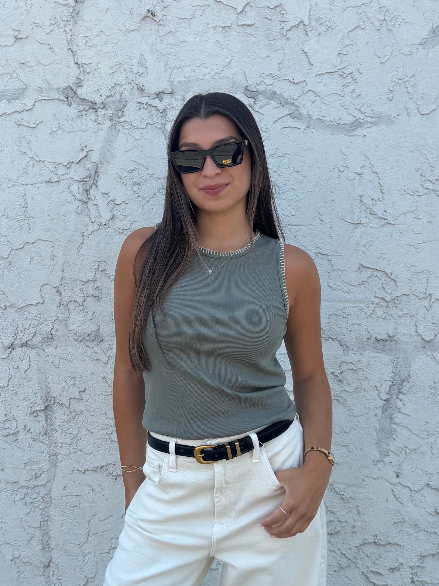 Everyday Contrast Stitch Tank