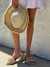 Load image into Gallery viewer, KAI Natural Raffia Heel
