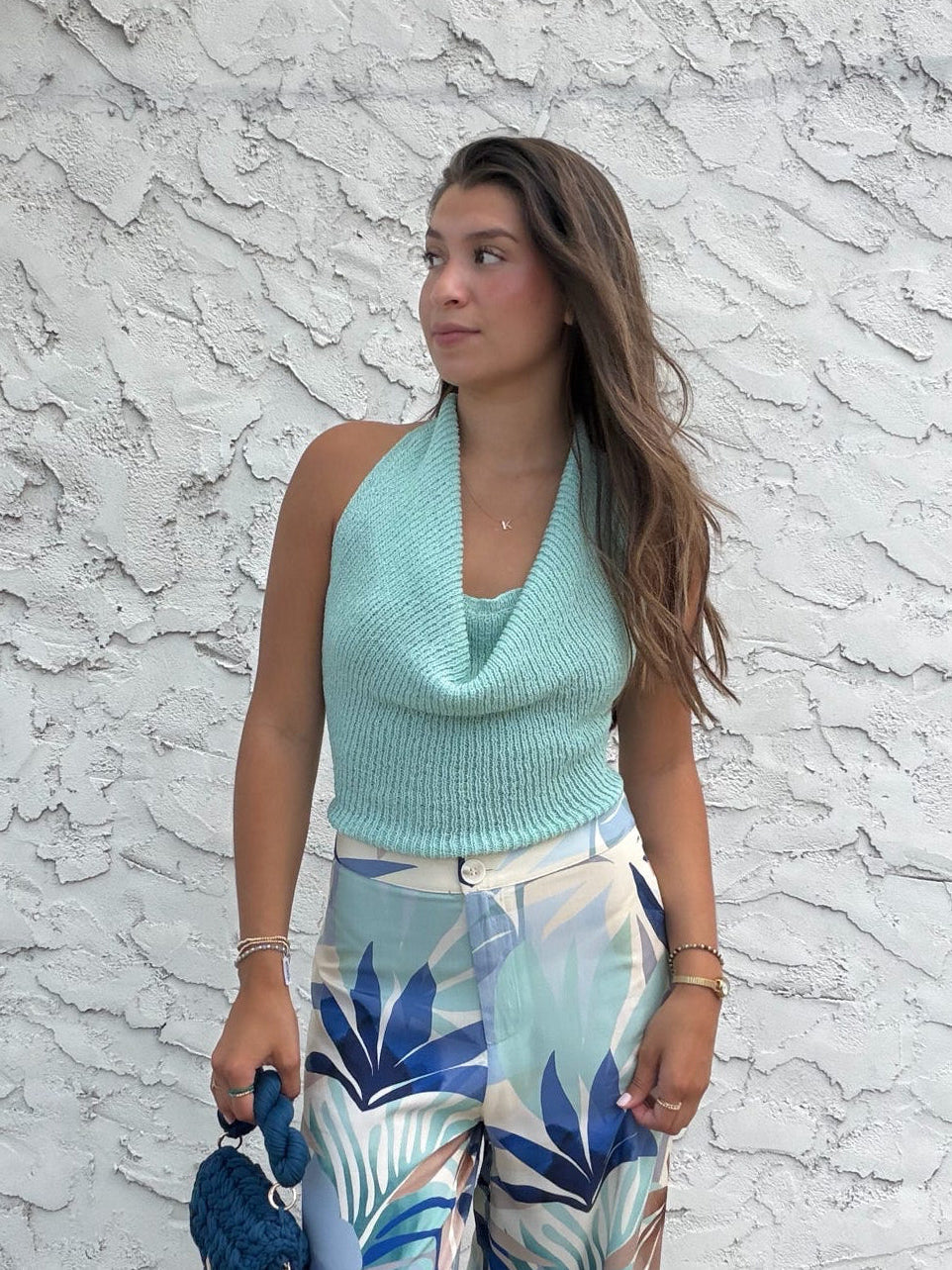 Sweet Escape Cowl Halter Top