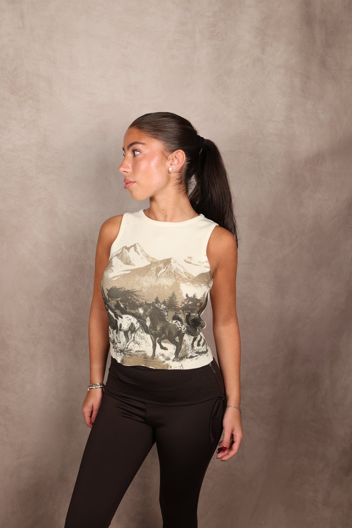 Uma Graphic Knit Sweater Top