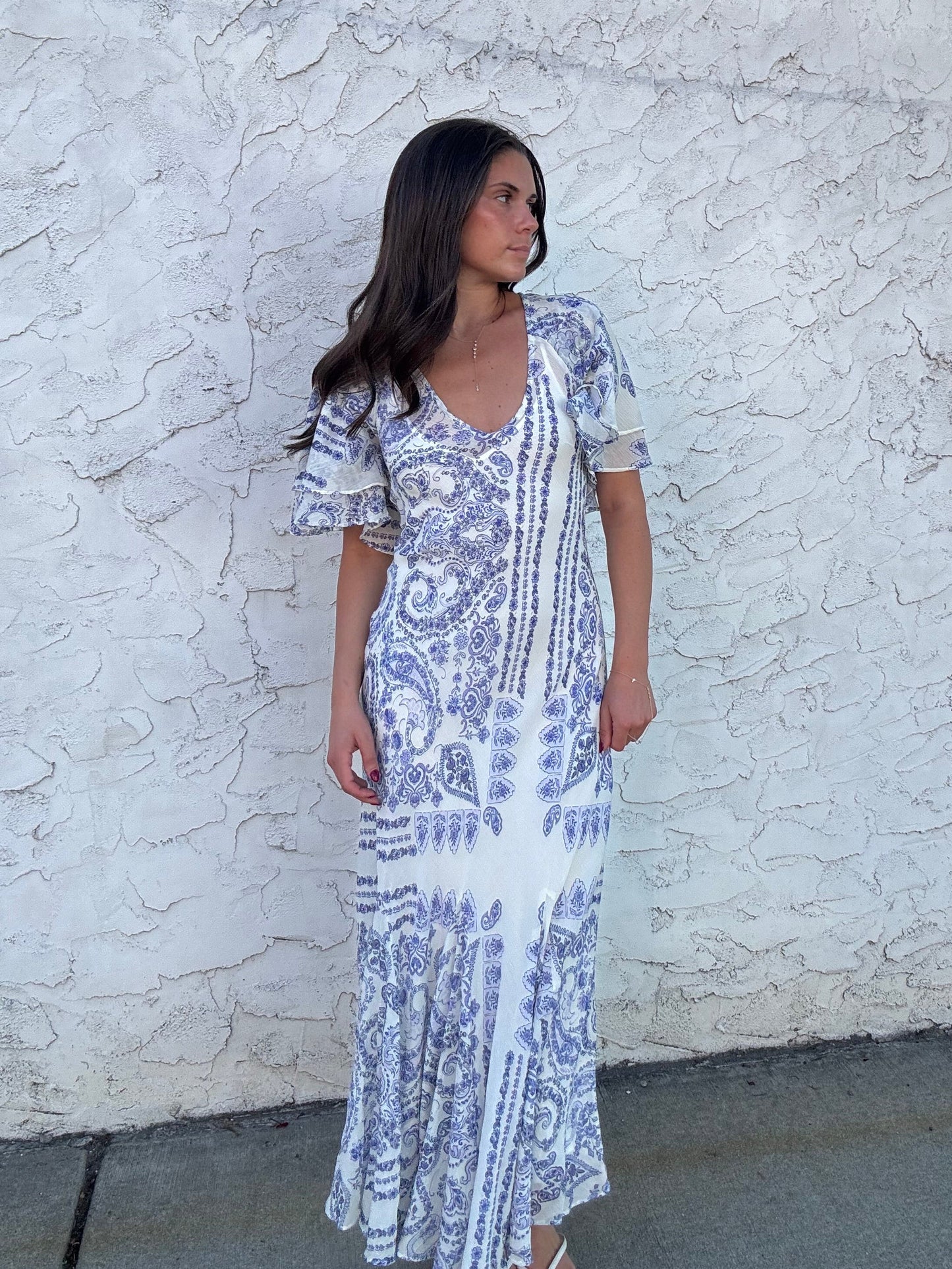 Santorini Stroll Maxi Dress