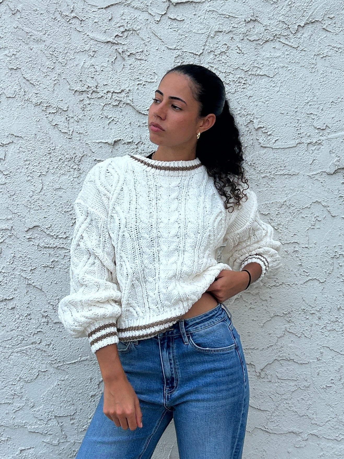 Brownstone Cable Sweater