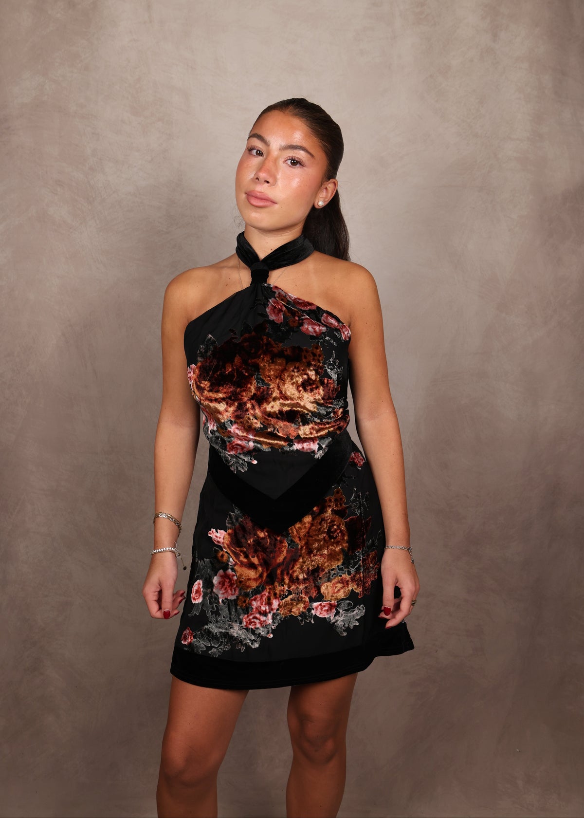 Flora Velvet Dress