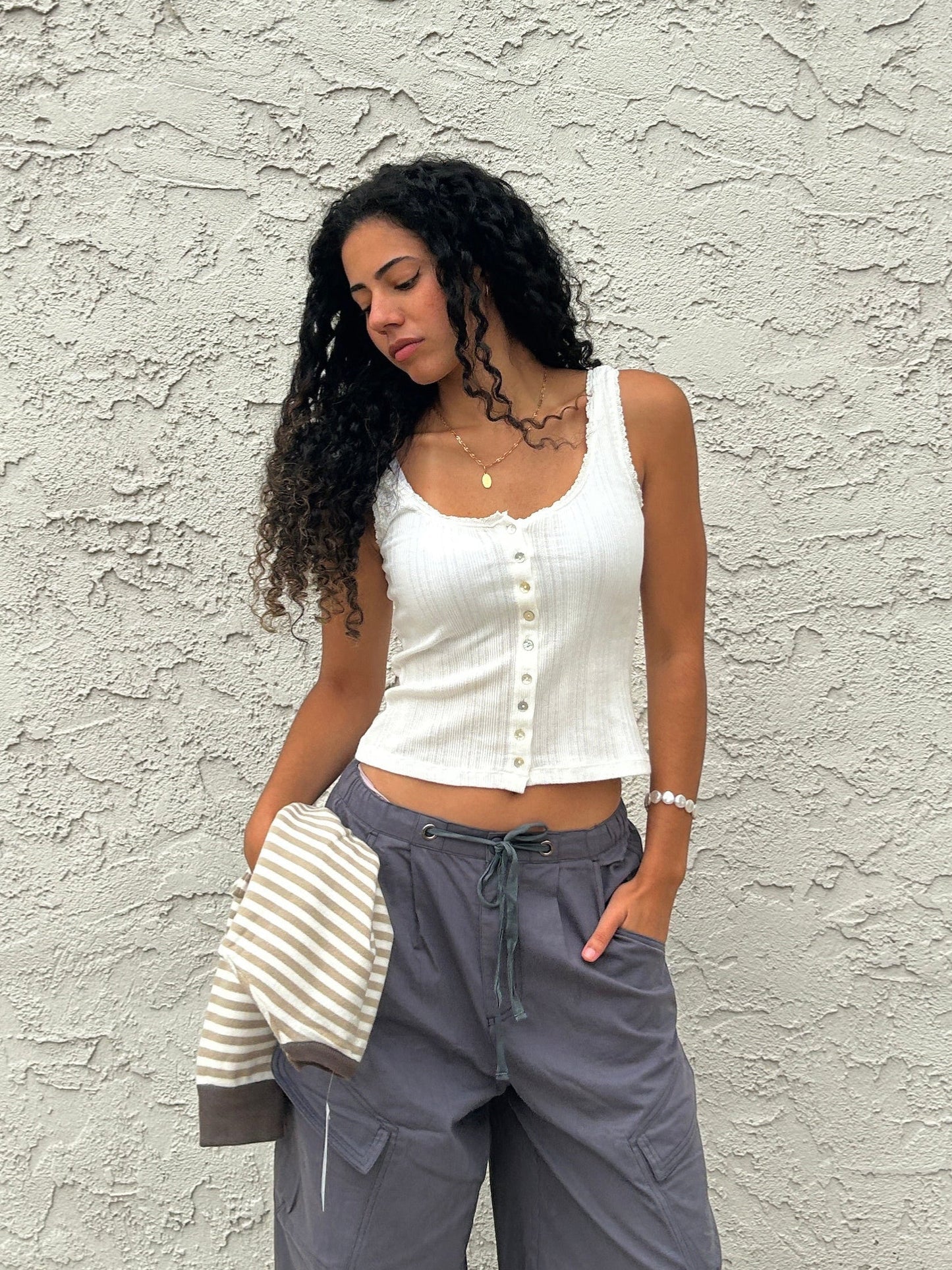 ZSUPPLY Lainey Pointelle Tank