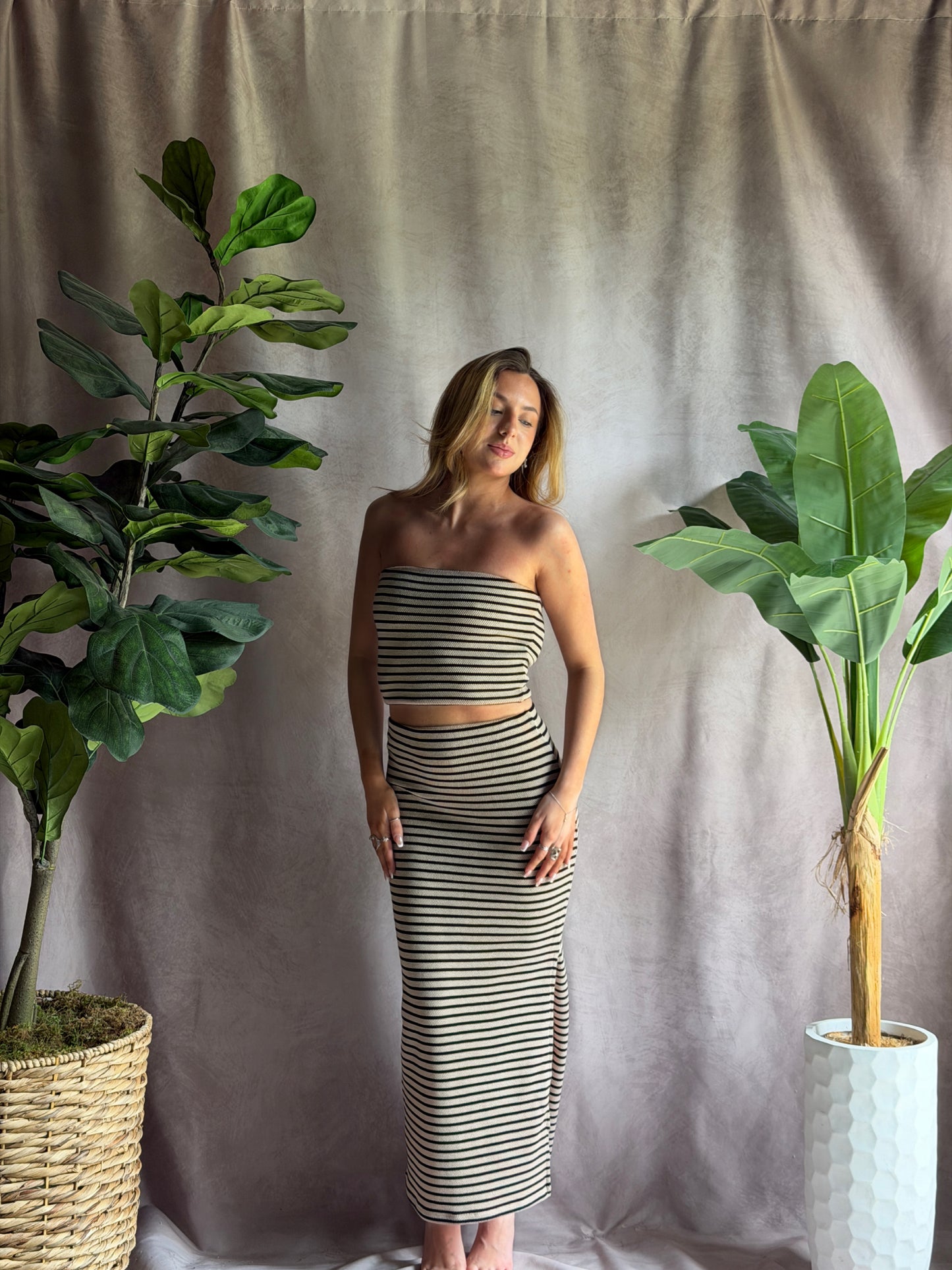 ZSUPPLY Caffari Stripe Tube Top