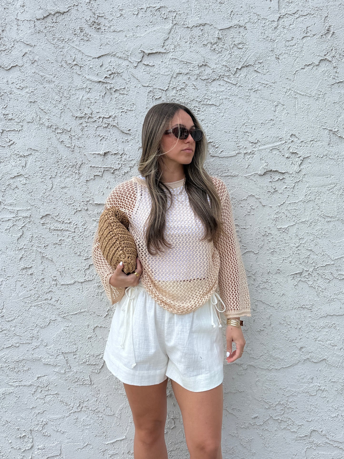 Sienna Open Knit Top