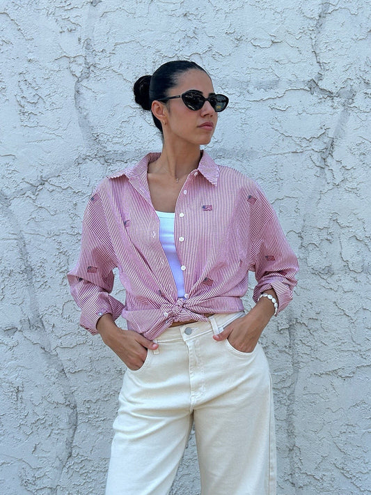 Americana Stripe Button-Up