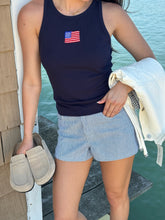 Load image into Gallery viewer, Knotted In Navy Shorts
