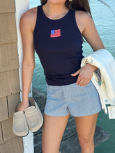 Load image into Gallery viewer, Knotted In Navy Shorts
