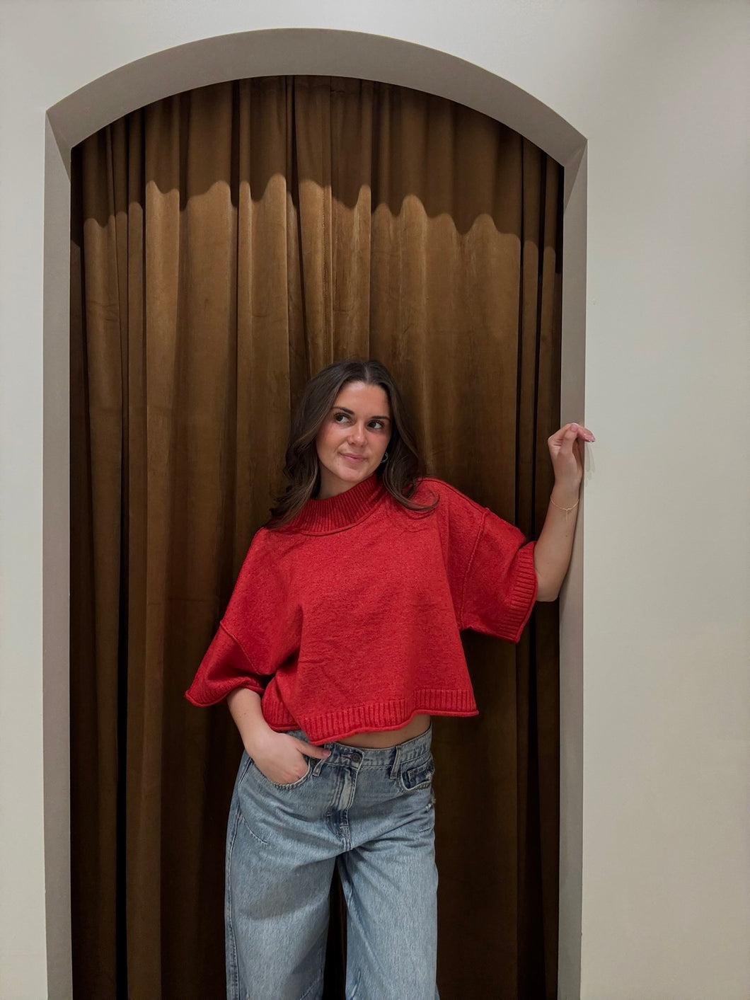 Scarlet Season Sweater