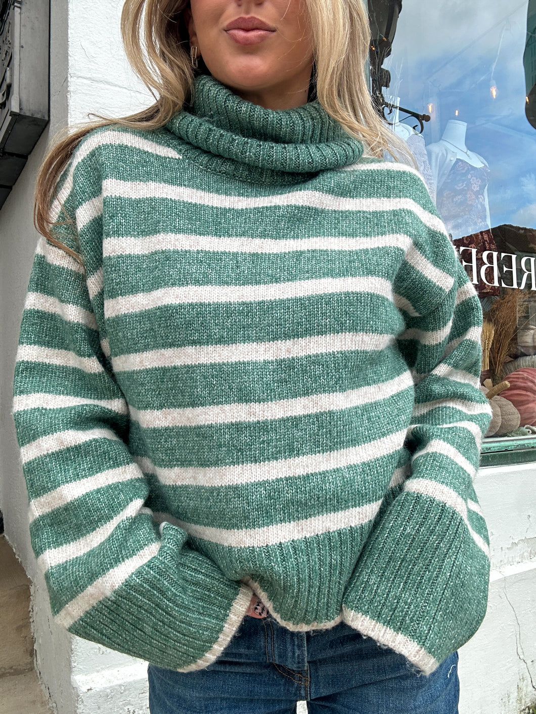 ZSUPPLY Josephine stripe turtleneck sweater