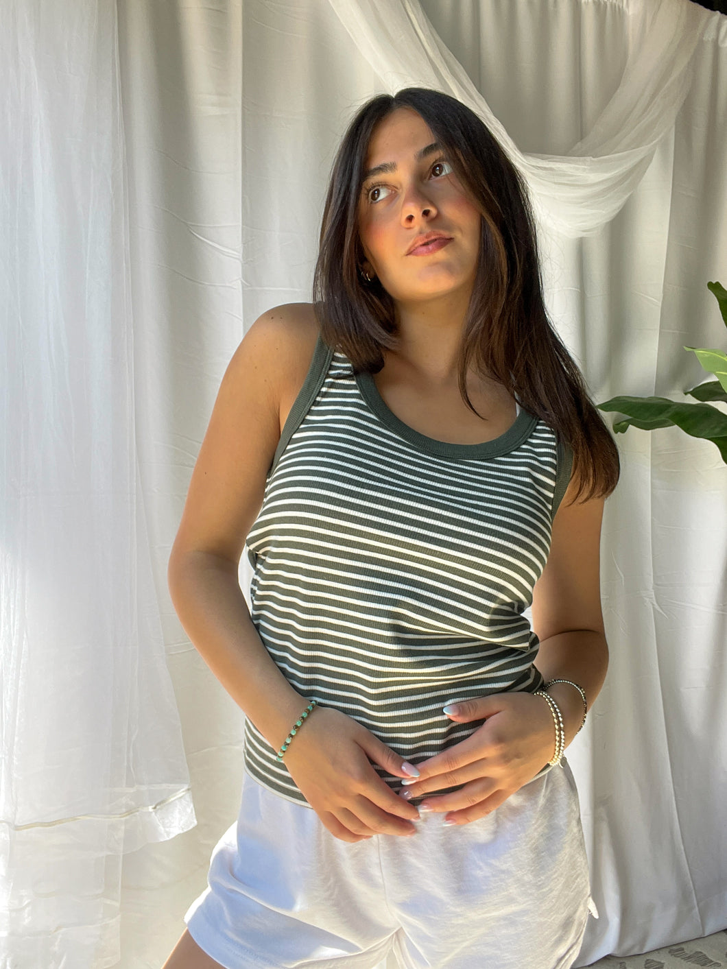 ZSUPPLY Elin Stripe Rib Tank
