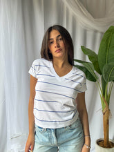 Load image into Gallery viewer, ZSUPPLY Striped Modern V Neck
