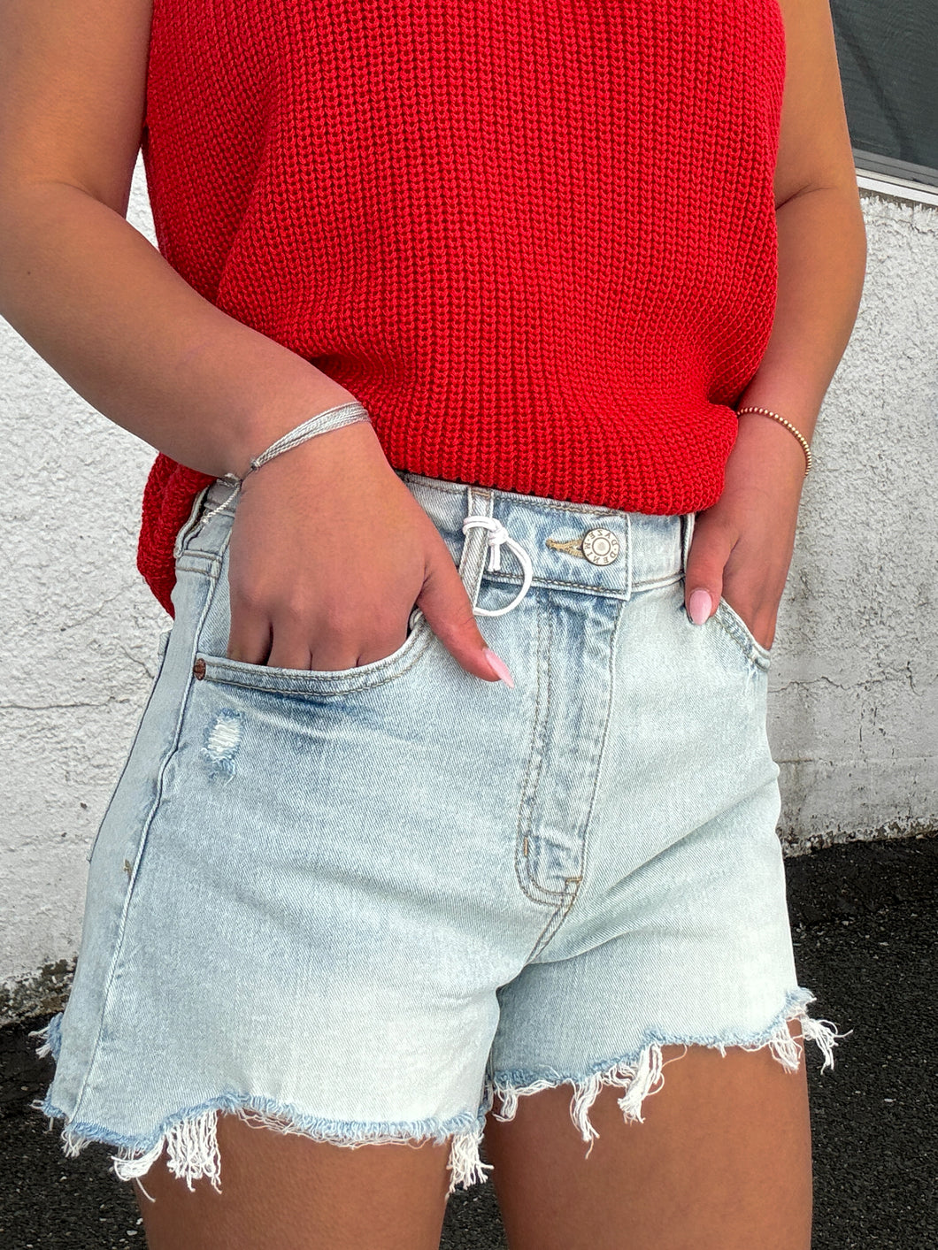 Troublemaker High Rise Short in Gifted Vintage