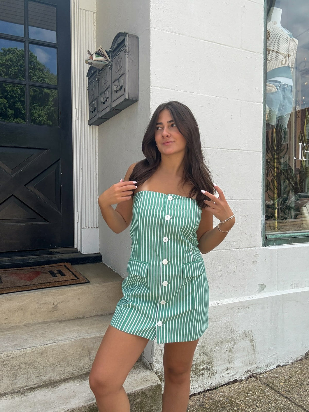All Aboard Mini Dress