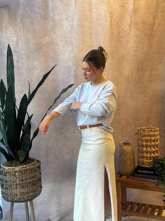 Hidden Sea Salt Midi Skirt