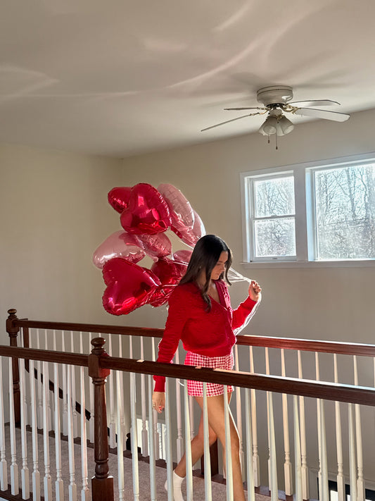 ZSUPPLY Hearts Embroidered Cardigan