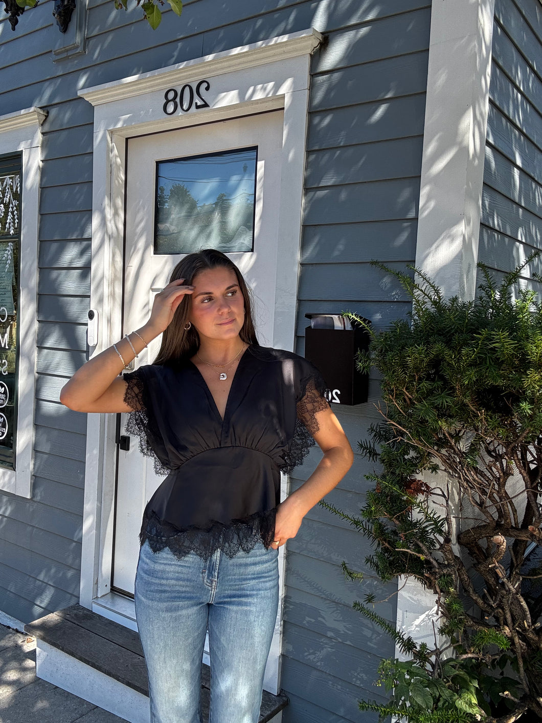 Moonlit Satin Blouse