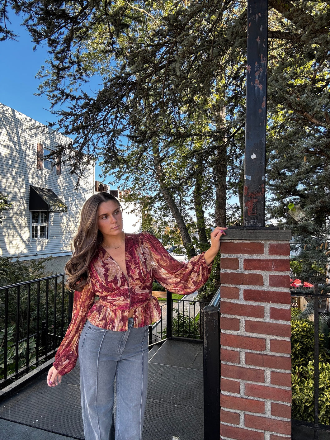 Rust Romance Blouse