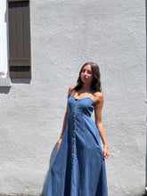 Load image into Gallery viewer, ZSUPPLY Angel Eyes Denim Midi Dress
